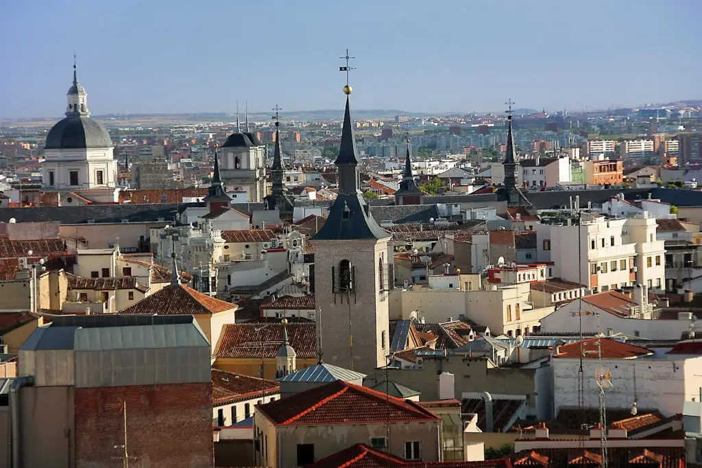 Cityscape of Madrid, Spain