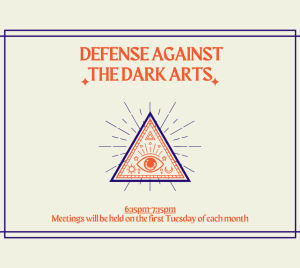 A triangle with an eye and decorative symbols; text reads: Exploring Spiritual Wisdom, with event details below.
